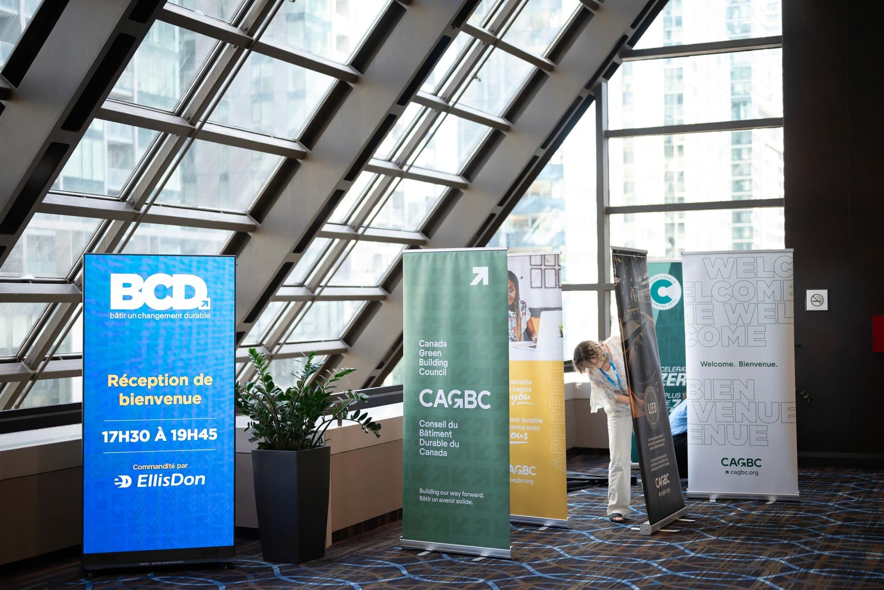 Pixanova LED screens at the CAGBC conference, Sheraton Centre Montreal