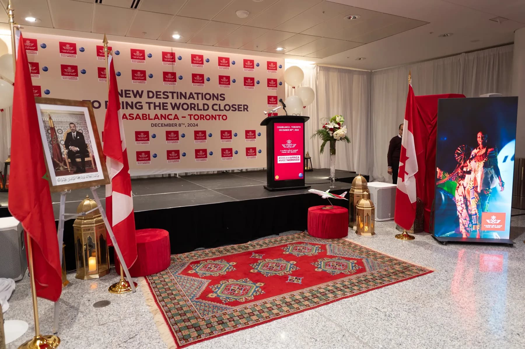 Royal Air Maroc - Casablanca–Toronto launch